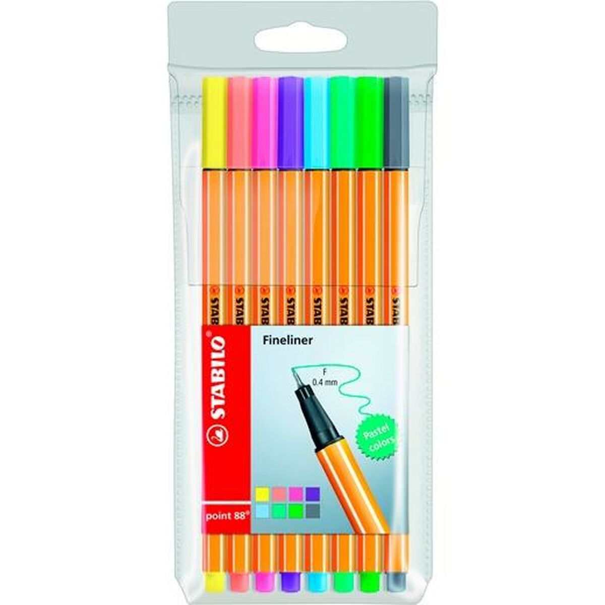 Set di Pennarelli Stabilo Point 88 Multicolore (10 Unità)